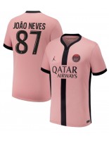 Paris Saint-Germain Joao Neves #87 Alternativní Dres 2024-25 Krátký Rukáv